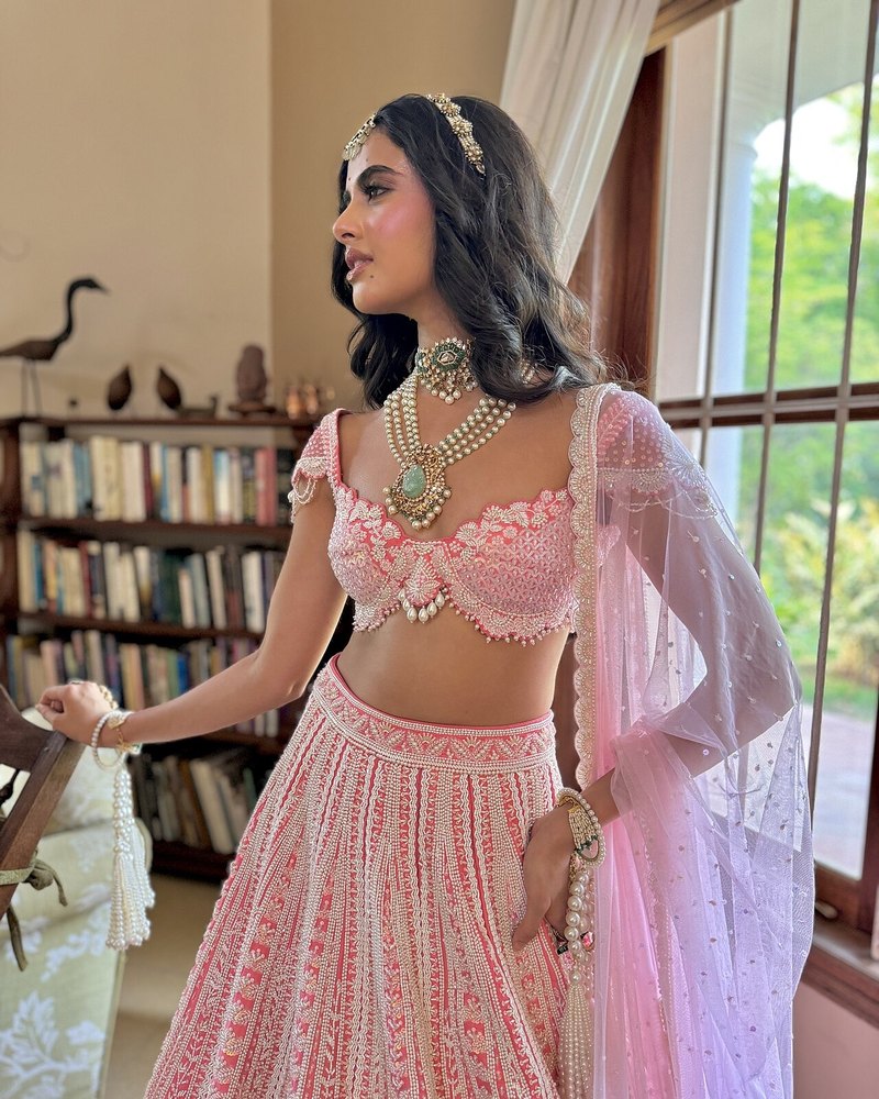 Pastel Georgette Lehenga Set